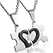 Jstyle Jewelry Stainless Steel Friendship Pendant Best Friend Couples Necklace