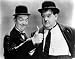 Laurel and Hardy - Black and White Photograph 30cm x 25cm.