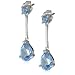 14k Gold Gemstone Teardrop Earrings