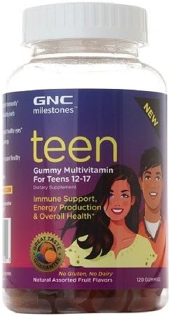 GNC Milestones Teen Gummy Multivitamin for Teens 12-17 120 ea