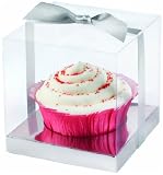 Wilton 415-0390 Silver-Clear Cupcake Box Kit, 20 Count