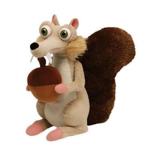 TY Beanie Baby SCRAT the Squirrel Ice Age from Ty T.A.B. Teddy Bear