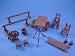 Marx Revolutionary War Playset Recast Accessory Items Set 17 Pieces