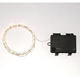 Rtgs Micro LED 30 Super Bright Warm White Color Indoor and Outdoor String Lights Battery Operated on 10 ft Long Silver Color Ultra Thin String Wire with Timer [NEWEST VERSION] + 100% RTGS Products Satisfaction Guarantee