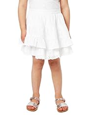 Autograph Pure Cotton Adjustable Waist Broderie Skirt