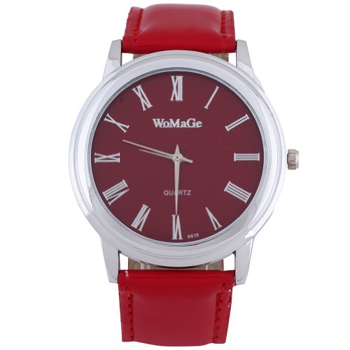 2013newest Unisex Formal Casual Women's Men's Multicolors Quartz Wrist Watches in Red 1pcs