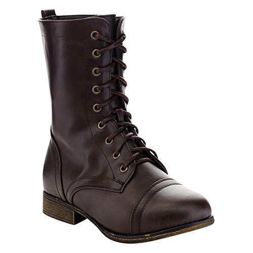 Link Beyonce-62K Girls Lace Up Combat Boots