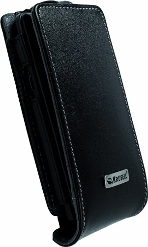 Krusell 75467 Orbit Flex Leather Case with Ratchet Swivelkit for Motorola Droid A855 (Black)