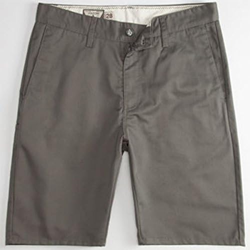 Volcom Boy's Vmonte Solid Shorts Grey 26/12