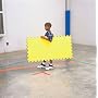 Sportime 122284971 TechnoMats 4' x 8' (1.2m x 2.4m) With Two Red Panels, One Yellow, One Blue
