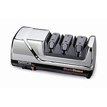Chef's Choice 120 Diamond Hone 3-Stage Professional Knife Sharpener, Chrome