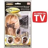 EZ Combsâ"¢ Stretchable Double Combs - Bermuda Black/Sahara Sandlewood