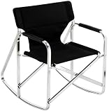 Ming's Mark SL1205-BLACK Black Full Back Folding Rocking Director's Chair