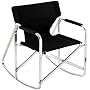 Ming's Mark SL1205-BLACK Black Full Back Folding Rocking Director's Chair