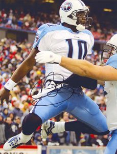 Vince Young Tennessee Titans Signed 8x10 Photo