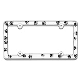 Buy Chrome Paw Prints License Plate Frame by Cruiser Accessories