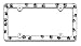 Chrome Paw Prints License Plate Frame Image