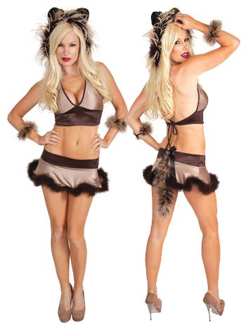 Cuddly Lion Faux Fur Sexy Costume - LARGE