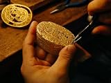 In Singapore a Goldsmith Restores the Bottom of Gold Filigree Box, Whose Top Lies on His Workbench Photographic Poster Print, 48x64