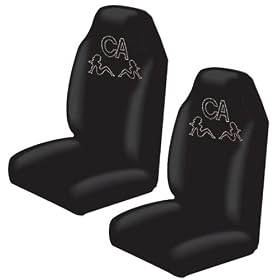 CA California Trucker Girls Gem Crystals Studded Rhinestone Car Truck SUV Bucket Seat Covers - Pai