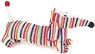 Anne Claire Petit Dachsund Dog - Mixed Stripes by Anne Claire Petit