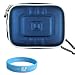 EVA Carrying Case for Panasonic Lumix Dmc-zs3 Dmc-zs1 Dmc-ls85 Dmc-lz10 Dmc-fs15 Dmc-fs25 and More. (Blue)+SumacLife TM Wisdom Courage Wristband