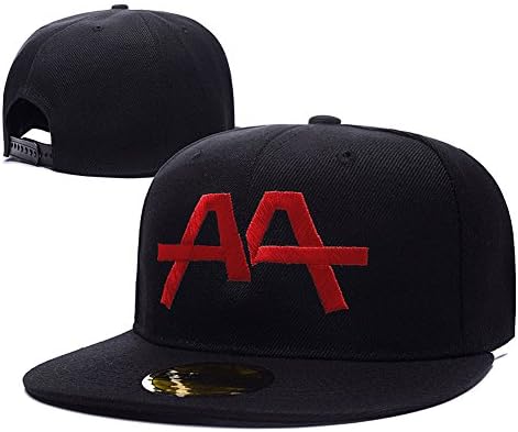 Asking Alexandria Band AA Logo Adjustable Snapback Embroidery Hats Caps - Black/Red