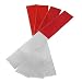 Amico Car Auto Red Silver Tone Reflective Vinyl Stickers Decals 4 Pcs