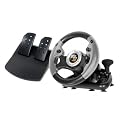 Datel - Volant Vibrant Super Sports 3X - Pedales - Levier de Vitesse Sequentiel - pour console XBOX 360 - PS3 - PC USB