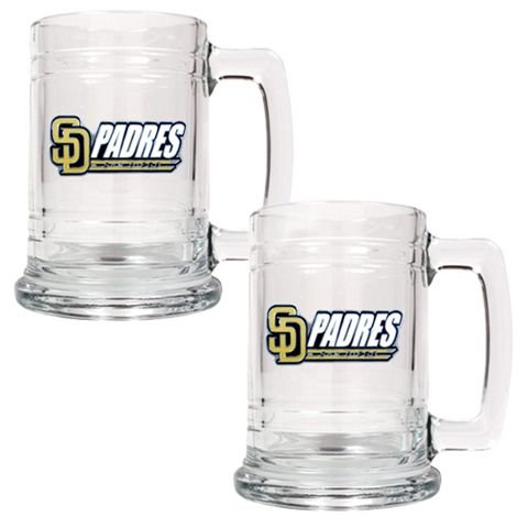 San Diego Padres Set of 2 Beer Mugs