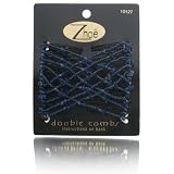 Zhoe Double Hair Combs 10127 Midnight Blue