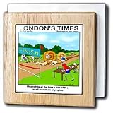 Snail Marathon - 6 Inch Tile Napkin Holder