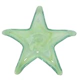 Colorful Recycled Art Glass Fern Green Extra Small Star Dish 7D Set 2 by 