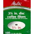 Melitta 628354 100-Pack, 3-1/2'' Disc Coffee Filter for Norelco & All Other Percolator & Drip Coffee Makers Best Buy