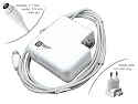 Original Netzteil Ladeger&auml;t AC Adapter f&uuml;r Apple Mac PowerBook G4 12" Aluminium, iBook G4 12" 14" 14.1", passt A1021 M8482 M8943LL/A M8943 M8943LL 661-3049 Weiss Notebook 24V 1.875A 45W