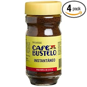 Café Bustelo Coffee Instant Espresso, 3.5-Ounce Jars (Pack of 4)