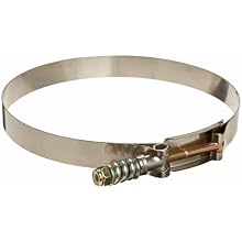Murray TBLS Series Stainless Steel 300 Spring Hose Clamp, 6.78" Min Clamp ID, 7.08" Max Clamp ID, 3/4" Band Width, Pack Of 5