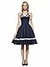 Maggie Tang Women's 1950s Halter Vintage Rockabilly Dress