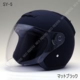 【SY-5】マットブラック/Lサイズ★NEWオープンフェイス　シールド付ジェットヘルメット★安全規格品(ＳＧ品)★NEO-RIDERS [その他]