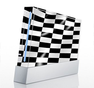 Checkered Flag Skin for Nintendo Wii Console