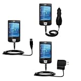 Deluxe Kit for the HP iPaq 211 includes a USB cable with Car and Wall Charger - Gomadic Brand w/ TipExchange Technology