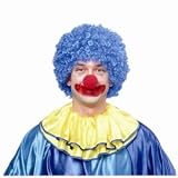 Clown Afro Wig (blue) Economy Adult Halloween Costume Accessory