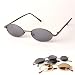 The Thinker Spring Hinged Oval Shape Metal Sunglass - 3470