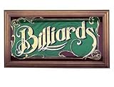 Mirrored Billiard Sign