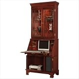 Jasper Cabinet 880-01-112 Sterling Computer Secretary Desk with Hutch