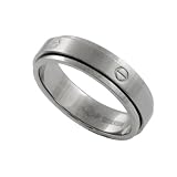 Titanium Spinner Ring w/ Circle Designs