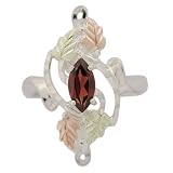 Black Hills Gold Ladies' Sterling Silver Garnet Ring