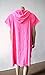 Lightahead Cotton Surf Beach Hooded Poncho Changing Bath Robe Towel with Pocket (Pink) (Adults)