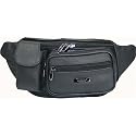 bum Bag Leather Black Lorenz, Phone Holder