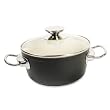 Berndes 78950 Balance Smart Induction Aluminium Kochtopf keramik mit Glasdeckel 20 cm, 3.5 Liter